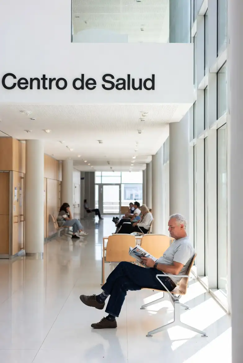 American couple walking under orange trees in a Spanish cobblestone alley